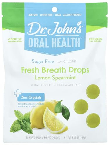 Dr. John's Oral Health Gotas de aliento fresco sin azúcar (24 unidades, 3.7 onzas)