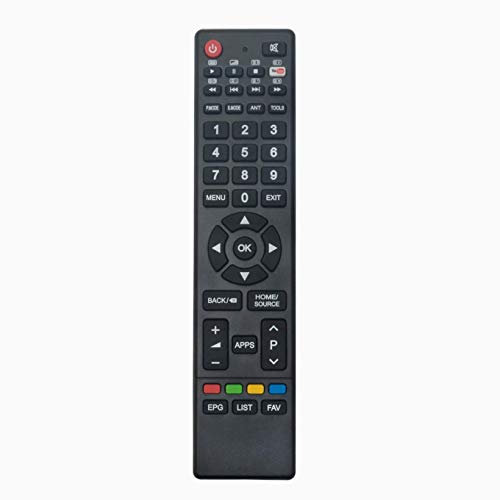 VINABTY GCBLTV64AI-D3 Fernbedienung Ersatz für CHIQ Changhong UHD-Fernseher mit YouTube GCBLTV64AID3 UHD75E7000ISX2 UHD65D6500 UHD65E6200ISX2 UHD55E6000ISX2 65E6200 75E7000