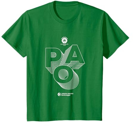 Collezione Panathinaikos Logo Bianco Maglietta