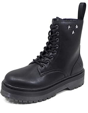 Lumberjack Elyse, Anfibi Donna, Black/Black, 39 EU