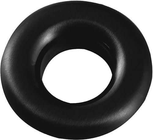 Couvercle de trop-plein rond noir mat pour lavabo de salle de bain et WC