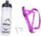 JISADER Porte-bouteille et cage pour vélo avec gourde anti-fuite de 750 ml, violet