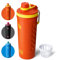 bottlebottle BOTTLE BOTTLE Shaker Edelstahl Trinkflasche 26oz mit Mischkugel – Protein Shaker für Eiweiß & Fitness, BPA-frei, doppelwandig, auslaufsicher, Sportflasche (Orange)