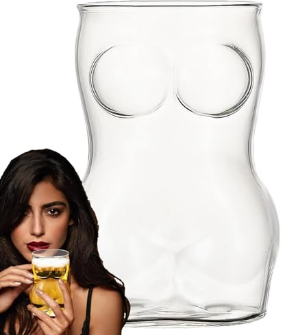 Einzigartiges Pint-Glas In Körperform | Sexy Bierglas Frauenkörper Körper | Transparenter Schnapsgläser Becher - Für Alle Getränkearten, Einschließlich Bier, Cocktails, Wein, Limonaden