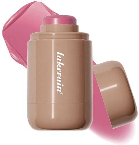 Bâton de fard à joues crème, aspect naturel, finition mate, hydratant, durable, léger, estompable pour les joues (#2 rose vif, 1 pièce)