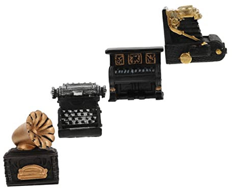 MUSISALY Vintage Mini Schmuck 4 Stücke Miniatur Desktop Mini Kreative Harz Wohnkultur Für Büro