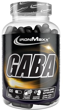 GABA Kapseln hochdosiert 100 Stk. - 1000mg Gamma-Aminobuttersäure pro Kapsel, Zuckerfreie Formel, Nahrungsergänzungsmittel für Sportler, 3 Monatsvorrat