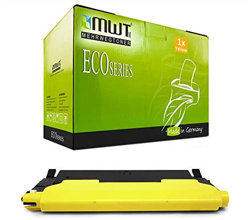 Mehrwegtoner MWT Toner mit 50% mehr Leistung für CLP 320 , 325 CLX 3180 , 3185 ersetzen Samsung Samsung gelbe CLT-Y4072S Patronen Original (ISO-Norm 19798 )