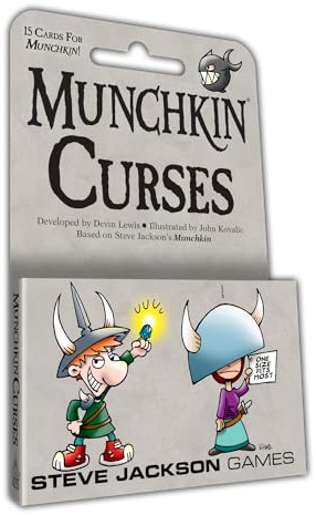 Steve Jackson Games | Munchkin Curses Tuckbox | Fast-Paced Card Game Expansion for 3 to 6 Players | Ages 10 and Up | English