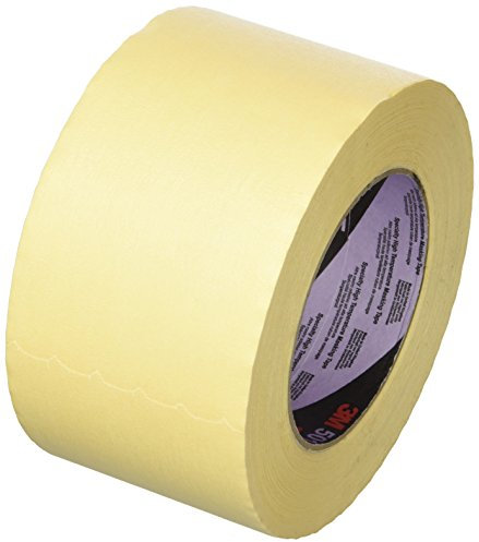 3M Ruban adhésif de masquage papier crêpé 501E, Chamois, 72 mm x 50 m