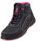 Urgent Lady 116 S1 EN ISO 20345 Chaussures de travail, chaussures de sécurité, industrielle, chaussures de sécurité, noir/rose, 39 EU