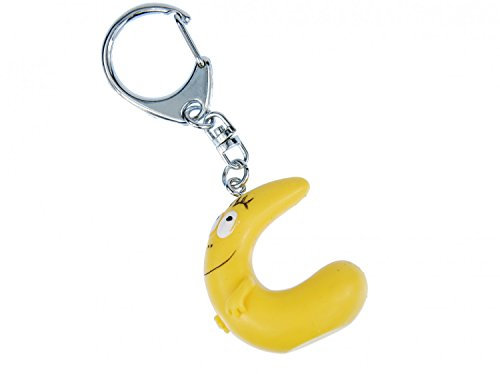 Miniblings C Barbapapa Lettre initiale Porte-clé Porte-clés jaune - Bijoux mode main I I Pendentif trousseau de clés Porte-clef