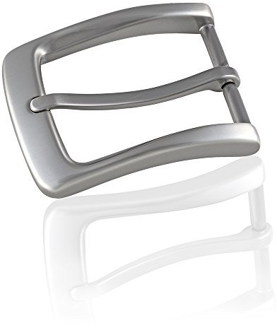 Gürtelschnalle Buckle 35mm Metall Silber Anthrazit - Buckle Maxime - Dornschliesse Für Gürtel Mit 3,5cm Breite - Silberfarben Anthrazit