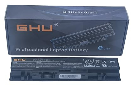 GHU - Batterie 6 cellules compatible avec Studio 1535 1536 1537 1555 1557 1558 PP33L PP39L WU946 KM958 MT264 RM791 MT276 5200mAh 58Wh
