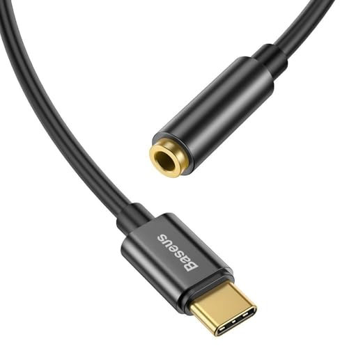 Baseus L54 USB-C Adapter 3,5 mm Female Dac 24 Bit 48 kHz Preto (Catl54-01)