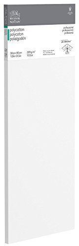 Winsor & Newton 6206017 Professional Keilrahmen aus Baumwollmischgewebe, 385 g/m², 3-fach grundiert, mittlere Körnung, ideal für die Ölfarben und Acrylfarben - 30x80cm