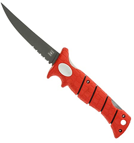 BUBBA Blade 5 Blade Lucky Lew Folding Knife, Non-Stick, Sheath w/Belt Loop