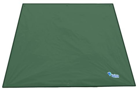 Azarxis Lona de Tienda de Campaña Impermeable para Carpa Toldo Terraza Playa (Verde Oscuro, L - 2,4 x 2,2m)
