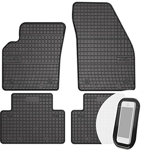 moto-MOLTICO Gummimatten Auto, 4-teiliges Set, Allwetter Gummi Fußmatten, Antirutsch & Wasserfest Autoteppiche - passend für Volvo C30 V50 S40 II 2004-2012
