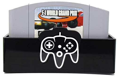 Skywin N64 Game Storage - N64 Game Holder Fits and Organizes 10 Cartridges - Simple and Stylish Plastic Display Case