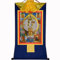 Gandhanra Thangka Tibetische Wandbehang,Tausendarmige Avalokiteshvara Thangka,Heißgeprägter Buddha Wandteppich für Zen Wohnkultur, Meditation, Spirituelle Entspannung und Ruhe