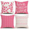 Federe per Cuscini,Cuscini Divano Fodera per Cuscino in Astratta Geometrico Federa per Divano Casa Soggiorno Camera da Letto Decorazione per Interni Quadrate per Cuscino (Rosa, 45x45 cm, set di 4)