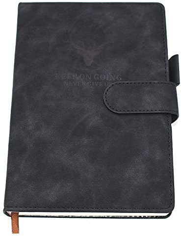 Earning Power Notizbuch A5 liniert,Hardcover Tagebuch Mit 360 Seiten Und 80gsm Premium-Papier. Für Notizen, Planung, Studium, Reisen, Zeichnungen, Skizzen Und Projekte (schwarz)