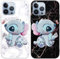 Omyzo [2 Stück] Handyhülle für iPhone 15 Hülle 6,1,Karikatur Anime Case mit Niedlich Muster Design Cover Weiche Stoßfest TPU Silikon Schutzhülle für iPhone 15, black
