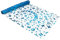 Oblique Unique® Tischläufer Tischband für Schuleinführung Schulkind Zuckertüten ABC 290 cm x 29 cm Tisch Läufer Tischdeko für Einschulung Deko (Blau - Schulkind Buchstaben)