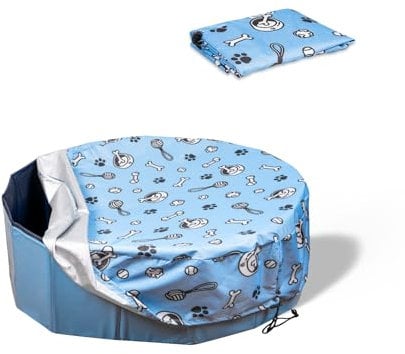 FuzzFables Foldable Dog Pet Small Swimming Pool Cover (Not Include Pool), Fit 31.5 Dog Bath Pool, Summer Outdoor Washable Waterproof Dust protection Swimming Pool Cover 31.5 x 8