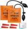 eSynic What Reliable Air Wedge Pump Up Bags Kit! 2 Pack Air Wedge Door Pump Bag Load-Bearing 297lbs/134KG Wedge Inflatable Windbags Smooth TPU Air Bags for Lifting Door Windowswith 4 Plastic Wedges