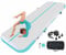 MEKETUM Air Turn Track Matte 2m 3m 4m 5m 10/20cm Dicke Turnmatte Aufblasbar Gymnastikmatte Rutschfest Sportmatte für Zuhause/Training/Tumbling/Yoga/Outdoor/Fitness