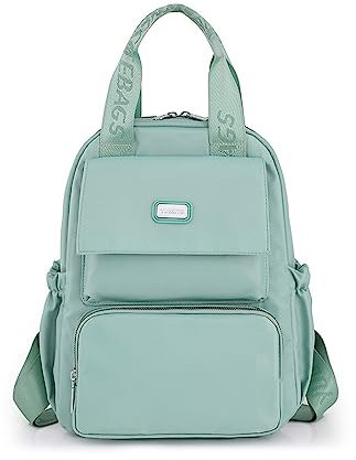 NICOLE & DORIS Handtasche Rucksack Damen Schulrucksack Teenager Leichte Rucksack Cityrucksack Daypack Reisetasche Tagesrucksack Freizeitrucksack Hellgrün