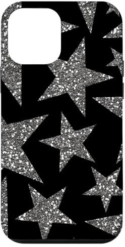 Ästhetischer Mosaikstern mit niedlichen Sternen Y2K auf schwarzem Muster Hülle für iPhone 12 mini