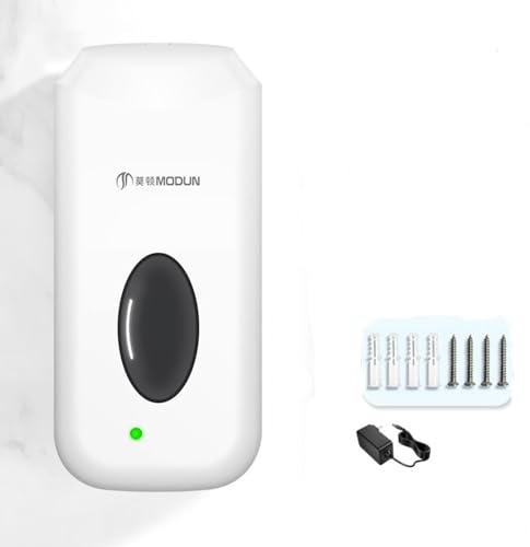Automatic Liquid Hand Sanitizer Spray Dispenser Wall Mounted Commercial Touchless Atomizer Sprayer Refillable Sensor Hands-Free Dispenser for Office Hotel School Restaurant 33oz/1000ml (White Style A)