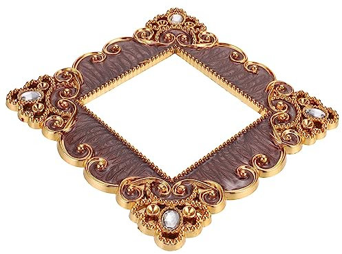 Goldene Acryl Schalterdekorationsaufkleber mit Strass, 2 Stück