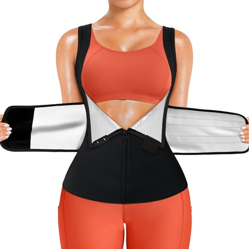 KUMAYES Fascia Dimagrante Donna Sauna Fascia Lombare Supporto Schiena per Dimagrire panciera Snellente Brucia Grassi Addominali Palestra Fitness