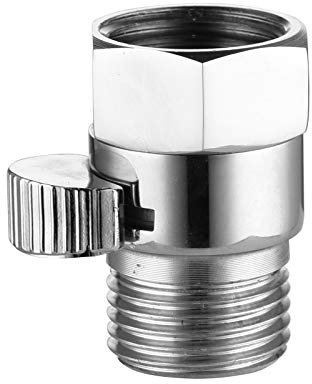 Ciencia AV016 Duschkopf, Absperrhahn aus Messing, mit Schalter, 1/2 männlich, weiblich, Absperrventil, Dusche, verchromt, AV016