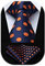 HISDERN Corbatas Azul Marino Hombre Modernas Conjunto Corbata y Pañuelo Lunares Corbatas Elegante Boda Business