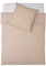 Lumaland Premium Bettwäsche Everyday Ganzjahres Bettbezug mit YKK Reißverschluss 200x200cm 2 Kissenbezüge 80x80cm Beige