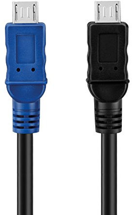 conecto CC20033 USB OTG-Ladekabel, Micro-USB-Stecker auf Micro-USB-Stecker, (1 Stück), 0,50m
