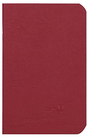 Calligraphe 734102C Heft AgeBag (9 x 14 cm, Taschenformat, ideal für unterwegs, blanko, 48 Blatt) 1 Stück rot