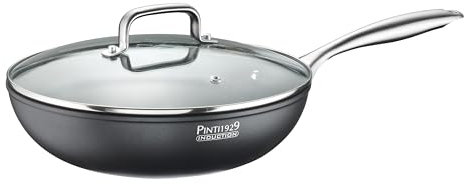PINTINOX LINEA ST1 (WOK) Wok ST1 28 cm antiaderente adatto a tutti i piani cottura compresa l’induzione.