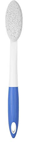 Foot File, Long Handle Foot Brush Remove Dead Skin Cutin Pumice Brush Foot Massage Cleaner with Scrubbing Pumice Stone to Removes Hard Skin