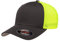 Flexfit Herren Mesh Fitted Cap-2-tone Trucker-Mütze, anthrazit/Neongelb, Einheitsgröße