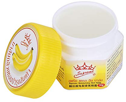 HELLOYOUNG 1 Boîte 20g Huile de Banane Naturelle Anti-Séchage Crack Pied Crème Pied Talon Cracked Repair Crème Soins Onguents