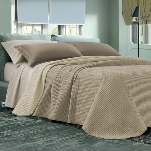 L'ANTICO ARCOLAIO - Copriletto Matrimoniale (80gr/m2) Trapunta Matrimoniale Primaverile, Trapunta Estiva Matrimoniale Leggera Microfibra, Trapuntino Estivo Matrimoniale Double Face 100% Made in Italy