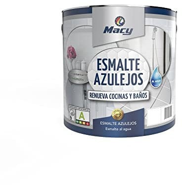 Macy Fliesenlack auf Wasserbasis, stark haftend, für Innen und Außen, mattes Finish, 2,5 Liter, Bernstein