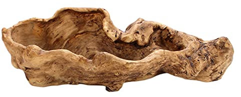 Fenteer Irregulärer Blumentopf aus Harz, Künstliche Treibholz Pflanzer Skulptur Sukkulenten Pflanzer Übertopf Rustikaler Kaktus Container Blumentopf Treibholz Stamm Stump Log Dekorativer