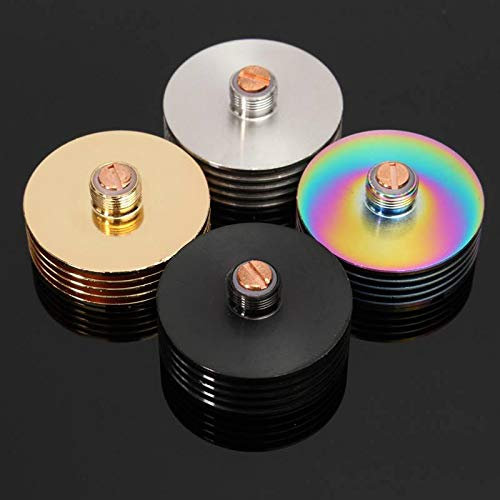 WZhen 1 unids 25mm disipador de calor adaptador 510 aletas disipador de calor para 25mm rebuildable atomizadores Mod - plata